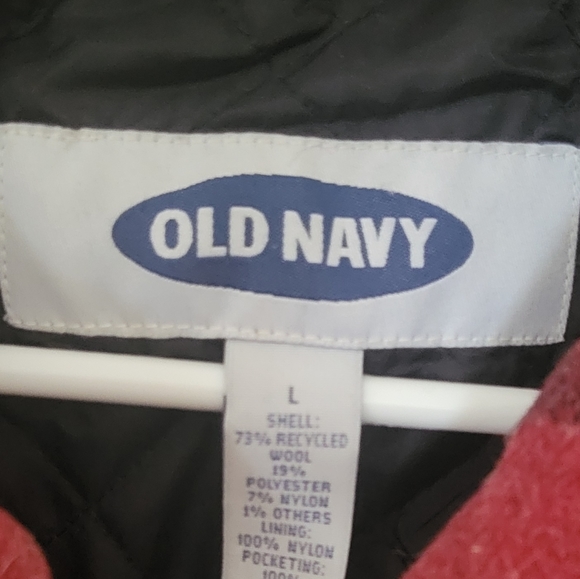 OLD NAVY WOOL Blend Coat Size Large - Picture 3 of 4